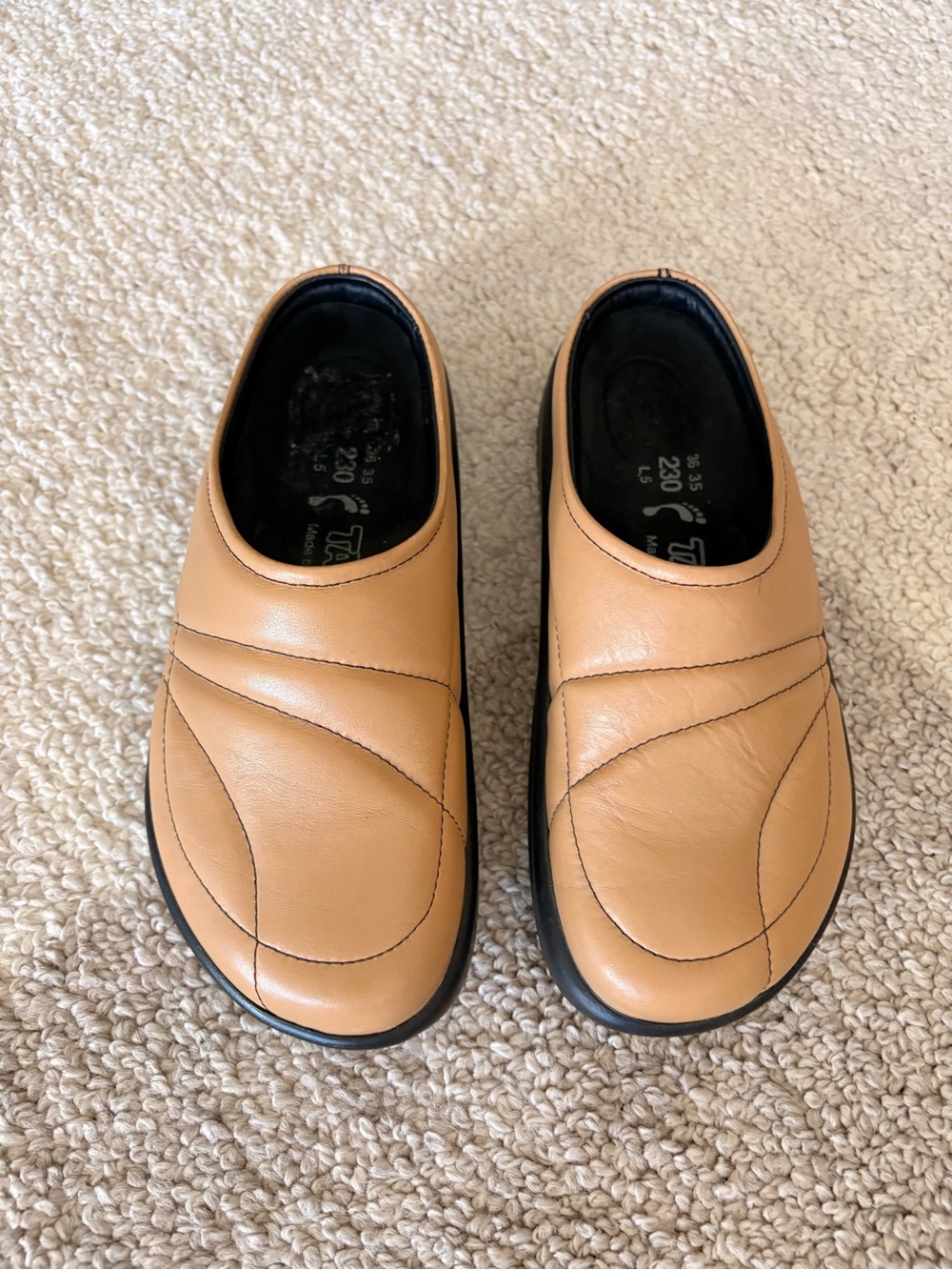 Rare Birkenstock Tatami Tan Leather Leather Clogs #japandi #minimalist #granola